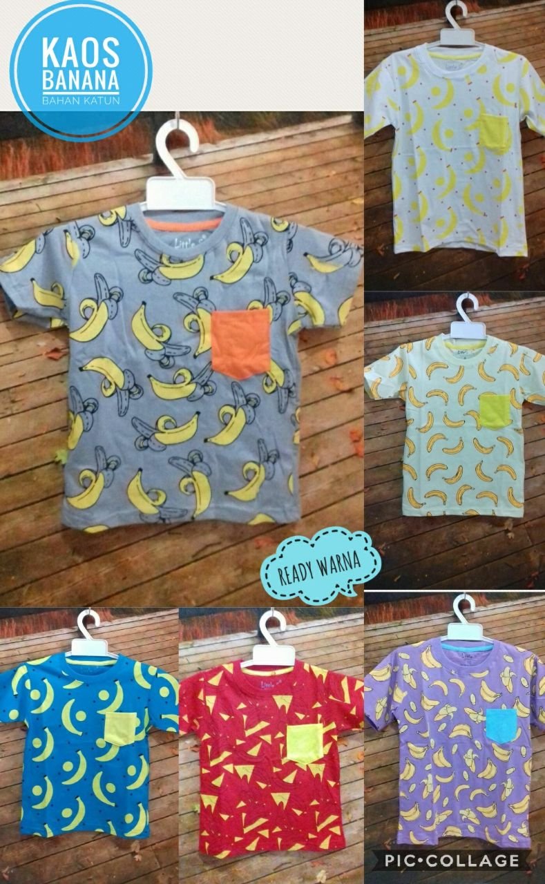 Distributor Kaos Banana Anak Murah Surabaya 22ribuan