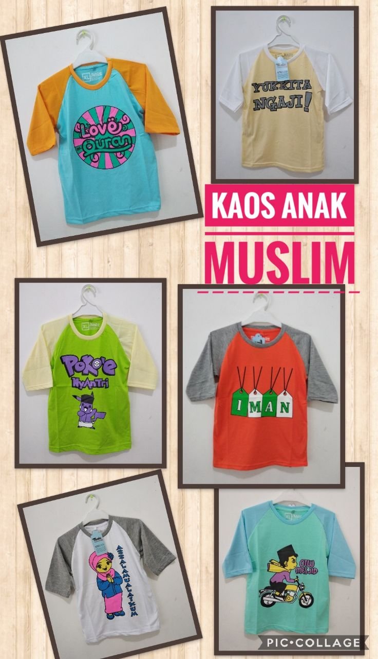 Supplier Kaos Muslim Anak Murah 17ribuan